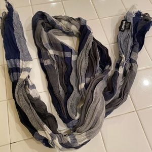 Carbon Elements Blue and Grey Scarf